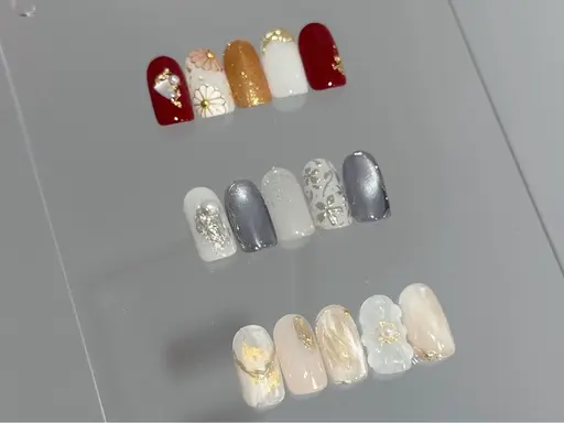 【hand】1/5 10:00~限定❕オフあり成人式ネイル ✿*:･ﾟ¥4900 (120分)