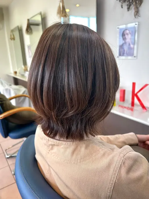 ツヤツヤ白髪染め＋トリートメント#白髪染め#暖色#寒色