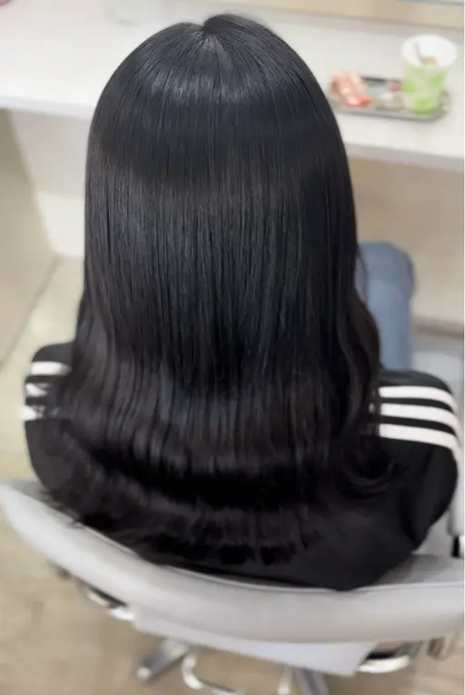 🎀人気No.1🎀ラメラメトリートメント+髪質改青カラー＋カット¥6500