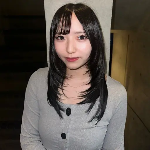 【ミニモ限定】ワンカラー/暗髪カラー♠️ 就活カラー/ツヤカラー/モードヘア/黒髪/ブラックヘア/ブルーブラック🐈‍⬛