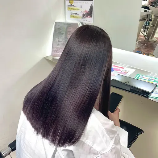 【人気No.1👑】髪質改善カラー+資生堂スペシャルトリートメント¥7000(ロング料金別)