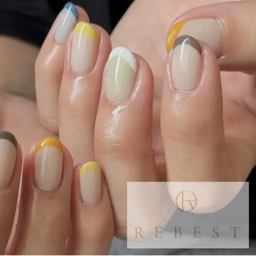 限定 🍋 french design nail