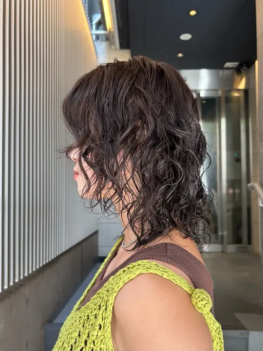 【 20代限定メニュー💿 】 レディースウルフカット➕パーマ🌀🌀