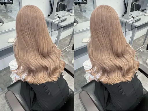 リタッチ(ブリーチ)➕カラー