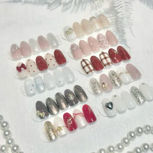 🔰口コミ記入必須【Jr.】HAND⭐️オフなし⭐️🩵❄️冬限定ネイル❄️🩵