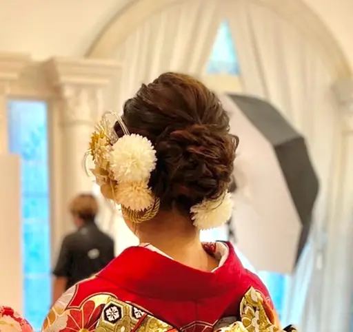 全日 早朝8時から　【シニヨン】ヘアセット