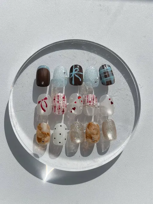 【12月限定🈹🎀✨】オフ込みサンプル10本アート🎶