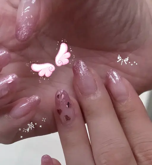 【オフあり】🈶ハンド✩.*˚大人キレイめ✮*｡ﾟワンポイントアートコース/大宮/パラジェル変更可能🫧ྀི🎟️ྀི