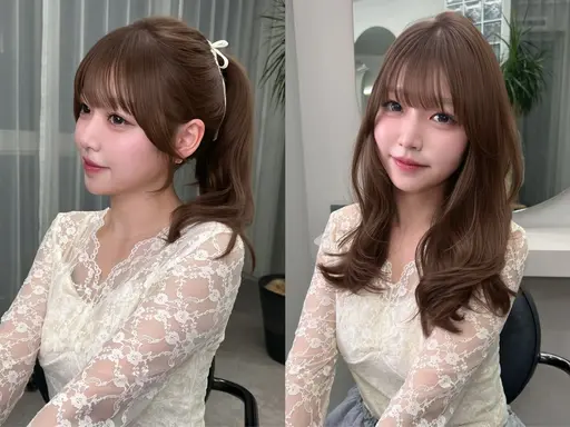 【人気度⭐️⭐️⭐️⭐️⭐️】【学割U24】土日限定顔まわりカット/透明感たっぷり🤎カラー/超音波トリートメント