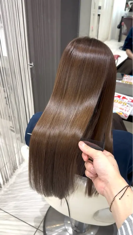 新規様限定　sns撮影OKな方　プラチナ縮毛矯正 & ダメージ補修トリートメント
