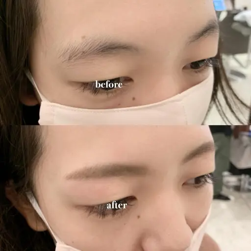 当日限定coupon🌜似合わせまつ毛パーマ＆美眉スタイリング（Wax脱毛付き）🫖✨［2回目以降➕1000円］