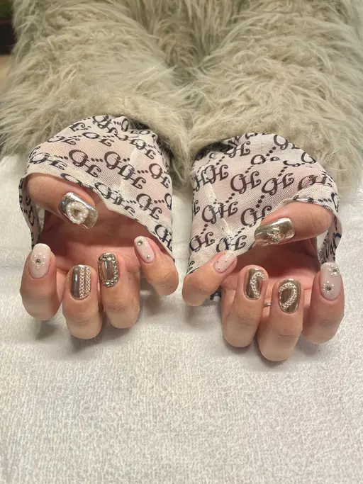 （オフなし）ハンドジェルネイルデザイン🫧