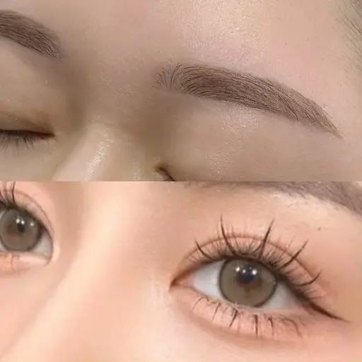 美眉スタイリング（Wax &間引き）今だけフラットラッシュ40本プレゼント💝韓国風エクステ！