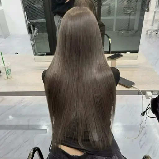 【💎1月限定/人気No.1💎】透明感ケアカラー＋premium TR《赤みゼロ透け感カラー》