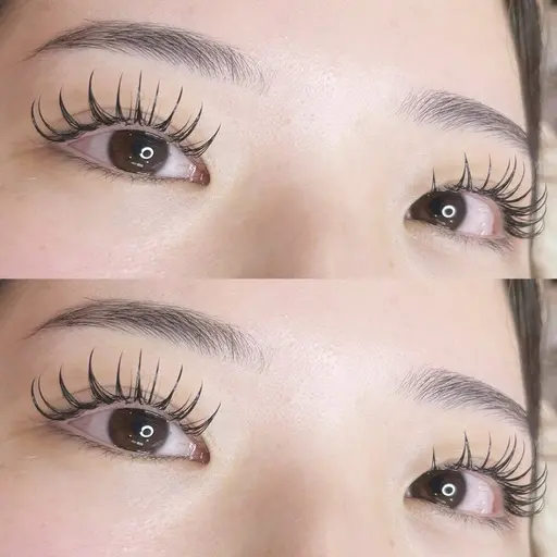 練習モデル🌸アンドヘルシー　マツエク＋パーマ　フラットラッシュ100本