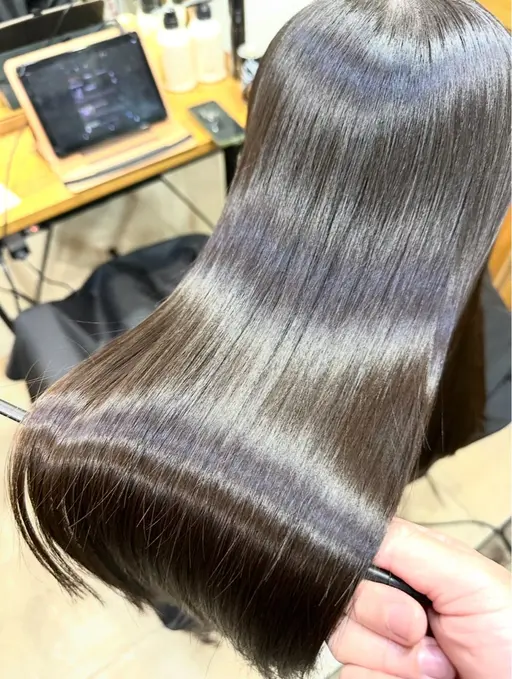 縮毛矯正+髪質改善トリートメント+メンテナンスカット