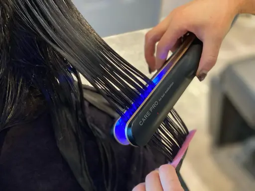 【平日限定】前髪カット無料💓話題のケアプロ髪質改善【超音波アイロン使用】最上級💓オージュアトリートメント】¥5500