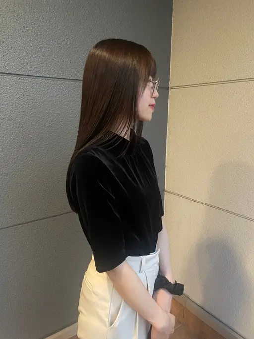 🟣カット+カラー+髪質改善トリートメント【営業時間内のご案内になります】