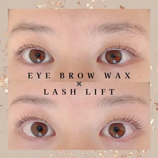 【眉WAX＋まつ毛パーマorパリジェンヌ風】- ̀͏̗ No.1垢抜けSET  ́͏̖- TR付き🫧