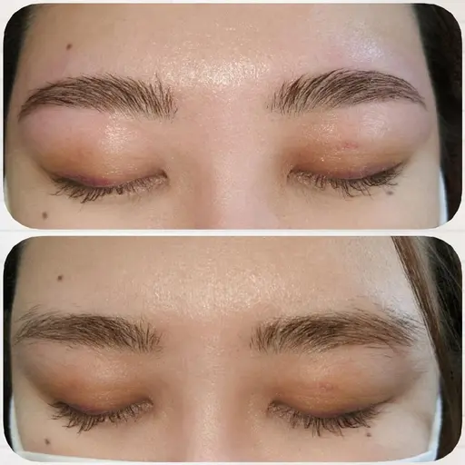 人気メニュー　眉毛wax脱毛+次世代まつげパーマ