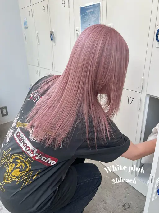 1月特別価格 🎀【リタッチブリーチ+オンカラー】☆ケアブリーチ使用