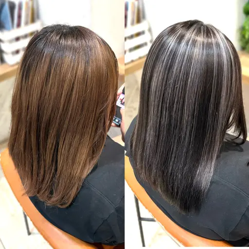 🌿コントラストハイライト➕カラー🌿