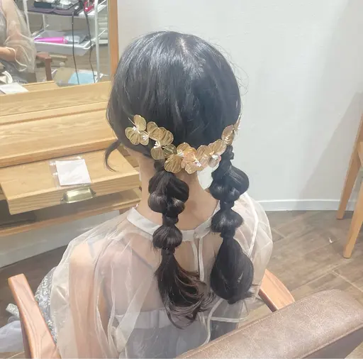ヘアアレンジ(アップ、編みおろし、など)
