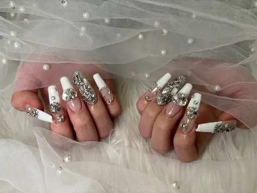 パーツ乗せ放題【成人式特別クーポン♪】長さだし10本＋ラメワンカラー オフなし