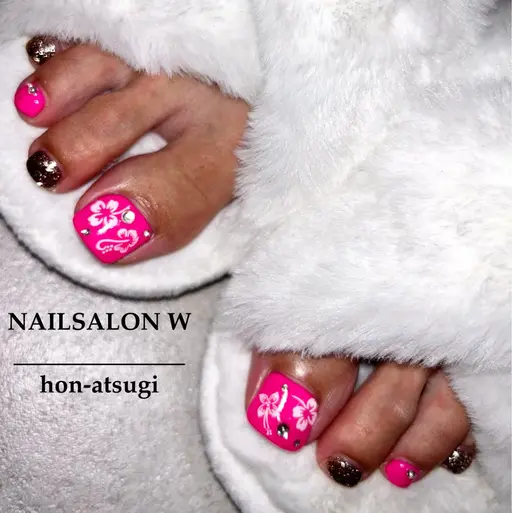 ✨特別価格✨フットネイルアート親指のみ🎨他ワンカラー🩵5800円‼️