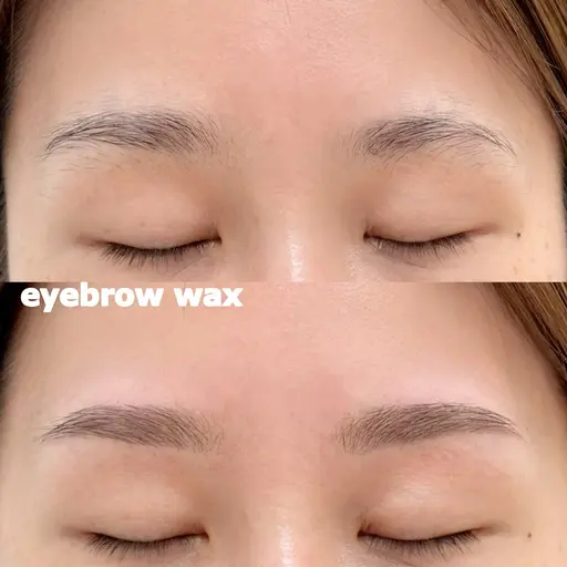 【上まつ毛パーマ➕アイブロウスタイリング】（Wax脱毛1回＋仕上げつき）