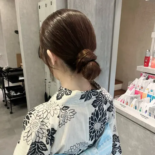 浴衣着付け＋ヘアセット🎆💫