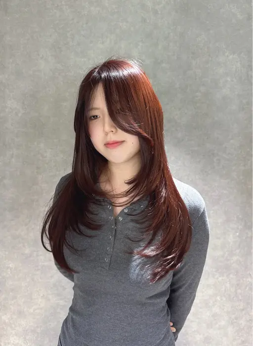 朝8時~限定‼️暖色トーンダウンワンカラー🍒❤️