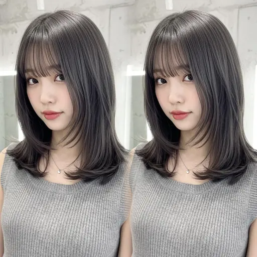 【💖新規人気No. 1💖】🎀お顔周りカット➕ケアカラー➕1stepトリートメント🧴‎◌𓈒𓐍