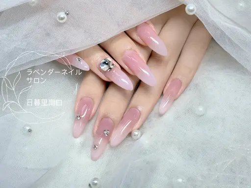 ❤️グラデーションネイル1色✍️ベースクリア¥5,600/2色グラデーション¥6,600