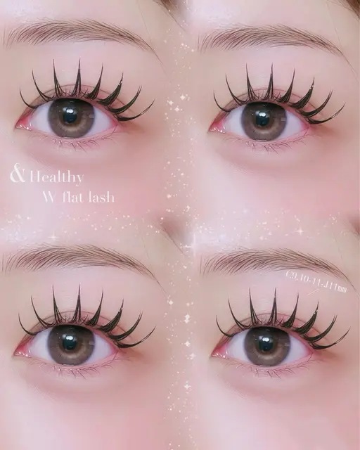 【& healthy】🎀LED +パーマ+フラット120本or W flat lash 80束🫧アイシャンプー