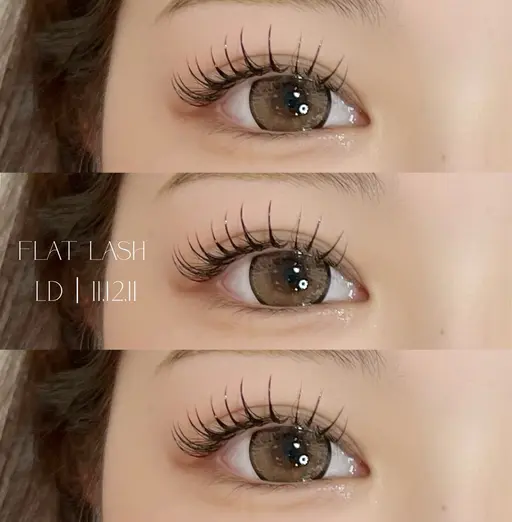 〈マツエク〉🤍LD/LCカール🖤フラットラッシュ100本¥6,820→¥5,720初回オフ無料！！