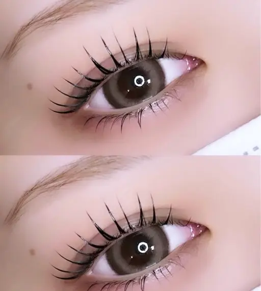 シングルエクステ上100本＋下20本