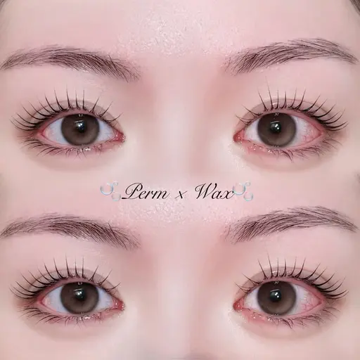 🌸4月限定🌸【 パリジェンヌラッシュリフト➕アイブロウWax脱毛】パーマに変更可/美容コーティング仕上げ