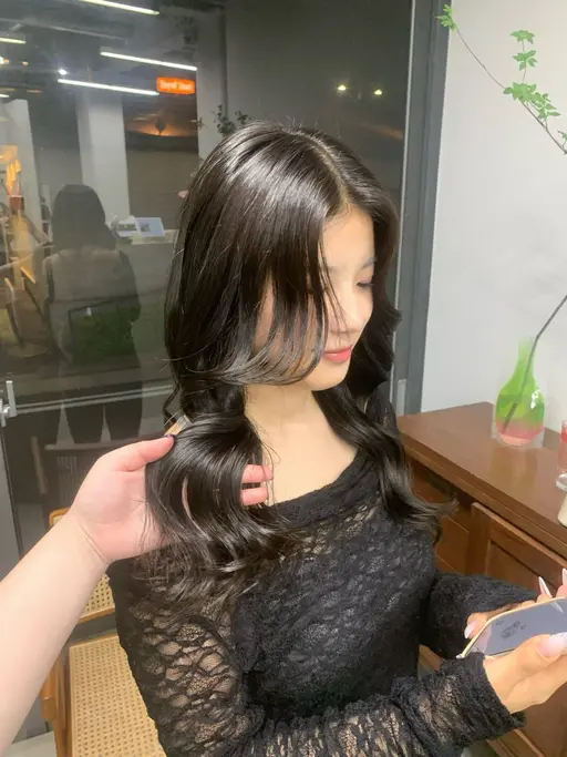 [ミディアムの方]ブリーチなしワンカラー