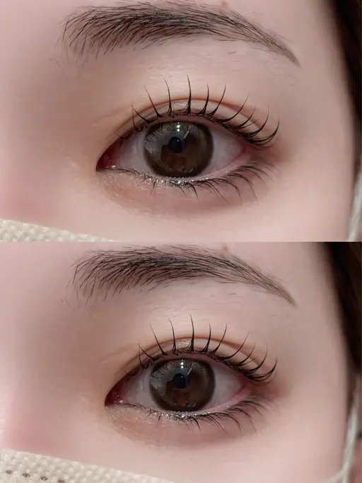 上下のまつげパーマ