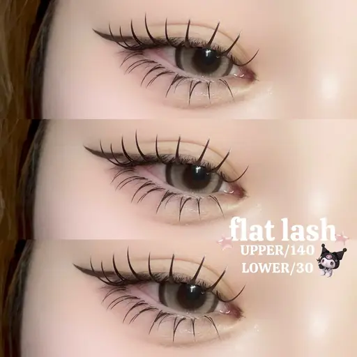 【上下マツエク♡】上flatlash100​〜​120本＋下まつげ30本🍓(オフ込み)