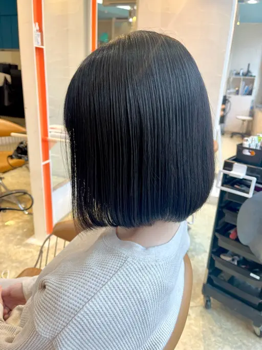 縮毛矯正(リタッチのみ) + メンテナンスカット