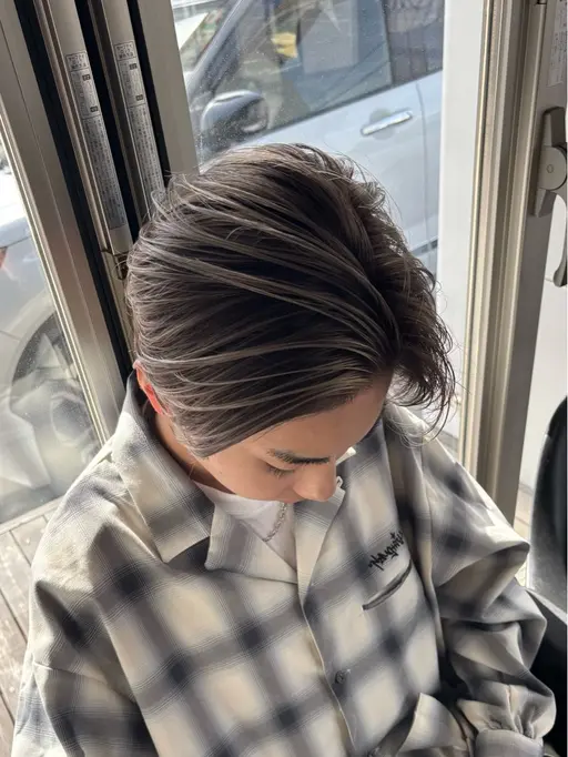 メンズカット+バレイヤージュ(ブリーチ1回)+ケアトリートメント