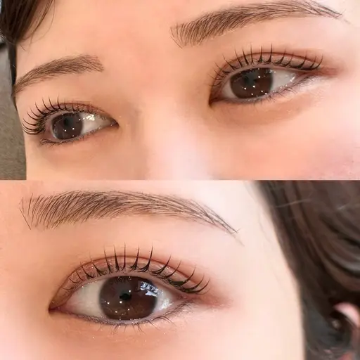 眉毛waxスタイリング(メイク仕上げ付)＋まつ毛パーマorパリジェンヌ