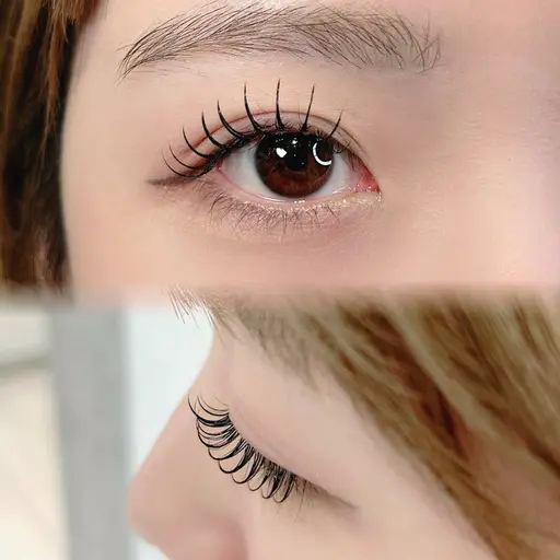 25歳以下限定✨アンドヘルシー最終チェックモデル🪽エクステ100本装着後パーマの技術です!