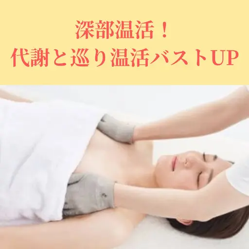 【深部温活】代謝と巡りを促す温熱バストアップ！生体電流＆EMS¥29800→¥9800