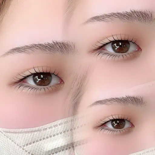 まつ毛パーマ上下💫中顔面短縮で小顔効果◎コーティング束感仕上げ付(エクステオフ別途550円)