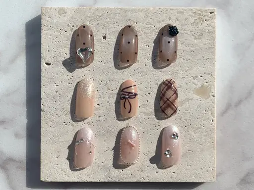 【オフケア込み】2本アート+長さ出し2本1カラー💅✨