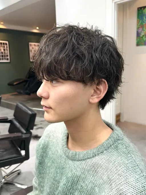 【⚠️24日予約限定⚠️】シャドウパーマ＋メンズカット＋トリートメント(12/24限定)