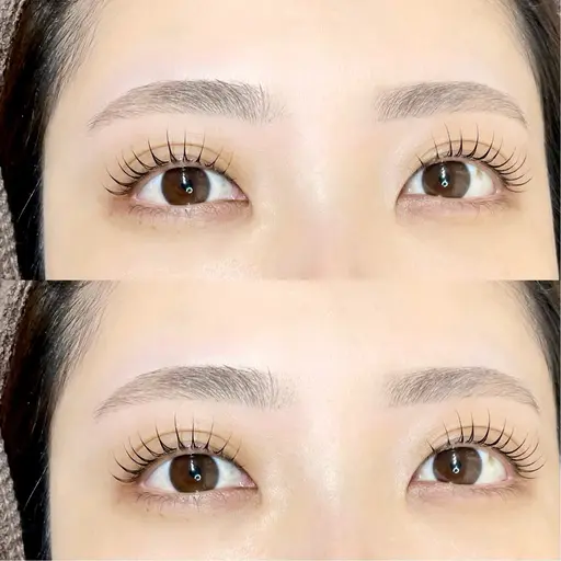 《眉毛＋まつ毛set》美眉wax(間引き、メイク込み)＋似合わせまつ毛パーマ